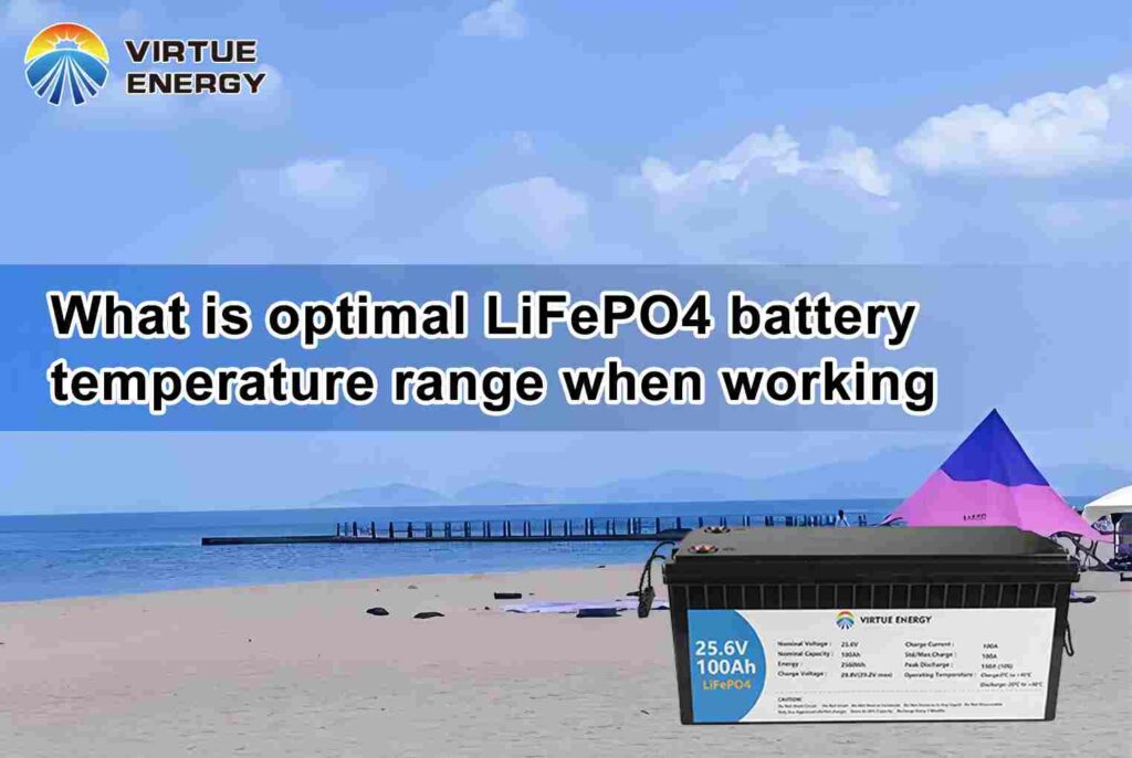 What is optimal LiFePO4 battery temperature range when working