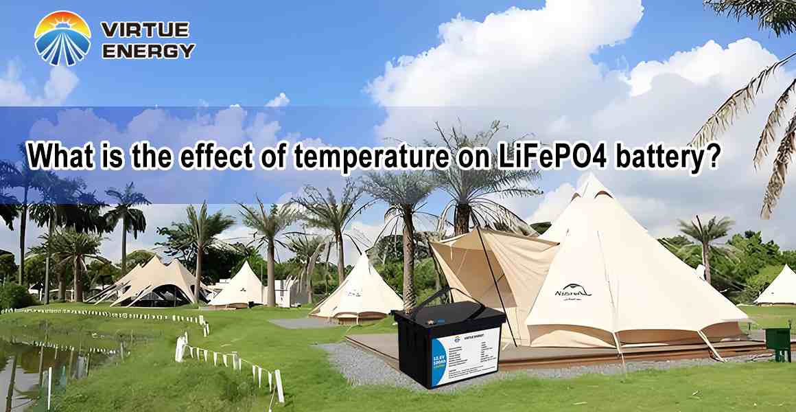 What is the effect of temperature on LiFePO4 battery